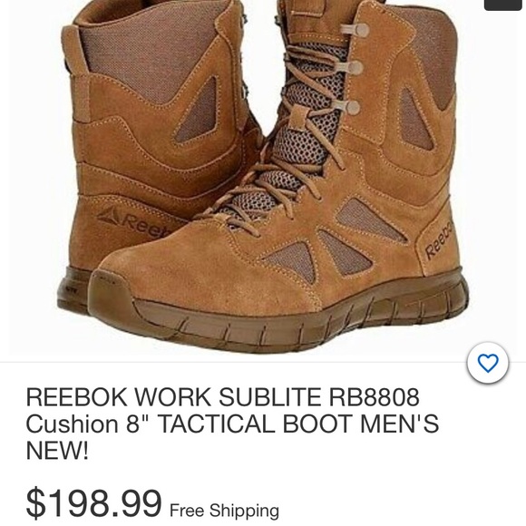Women’s Reebok tactical boots size 6W New men’s size 4W - Picture 2 of 10